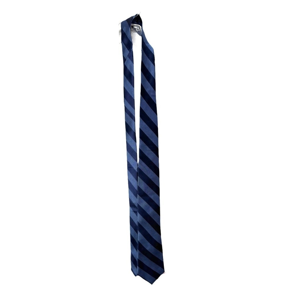 IZOD Men's Tie Blue Stripe Game Day Classic Necktie Silk Blend Preppy Business